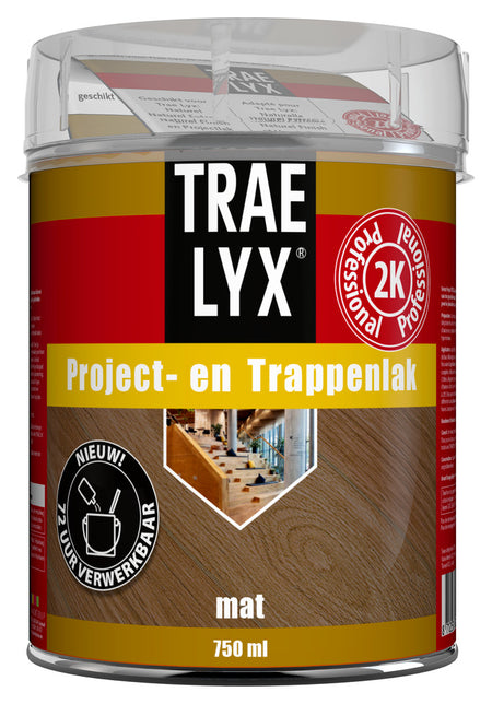 Trae Lyx Project-en Trappenlak Mat 2K 750ml-827332