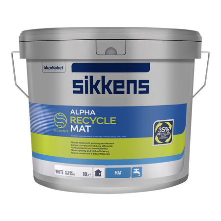 Sikkens Muurverf Alpha Recycle Mat Wit/Mengbasis 10L-827742