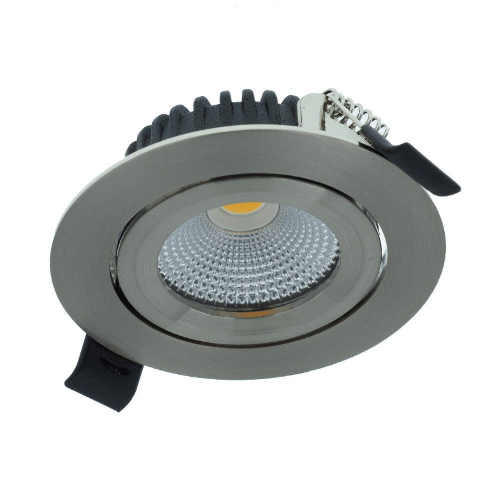 MBL Lighting Inbouwspot Luna DTW RVS Rond 5W Dimbaar Kantelbaar IP44-829825