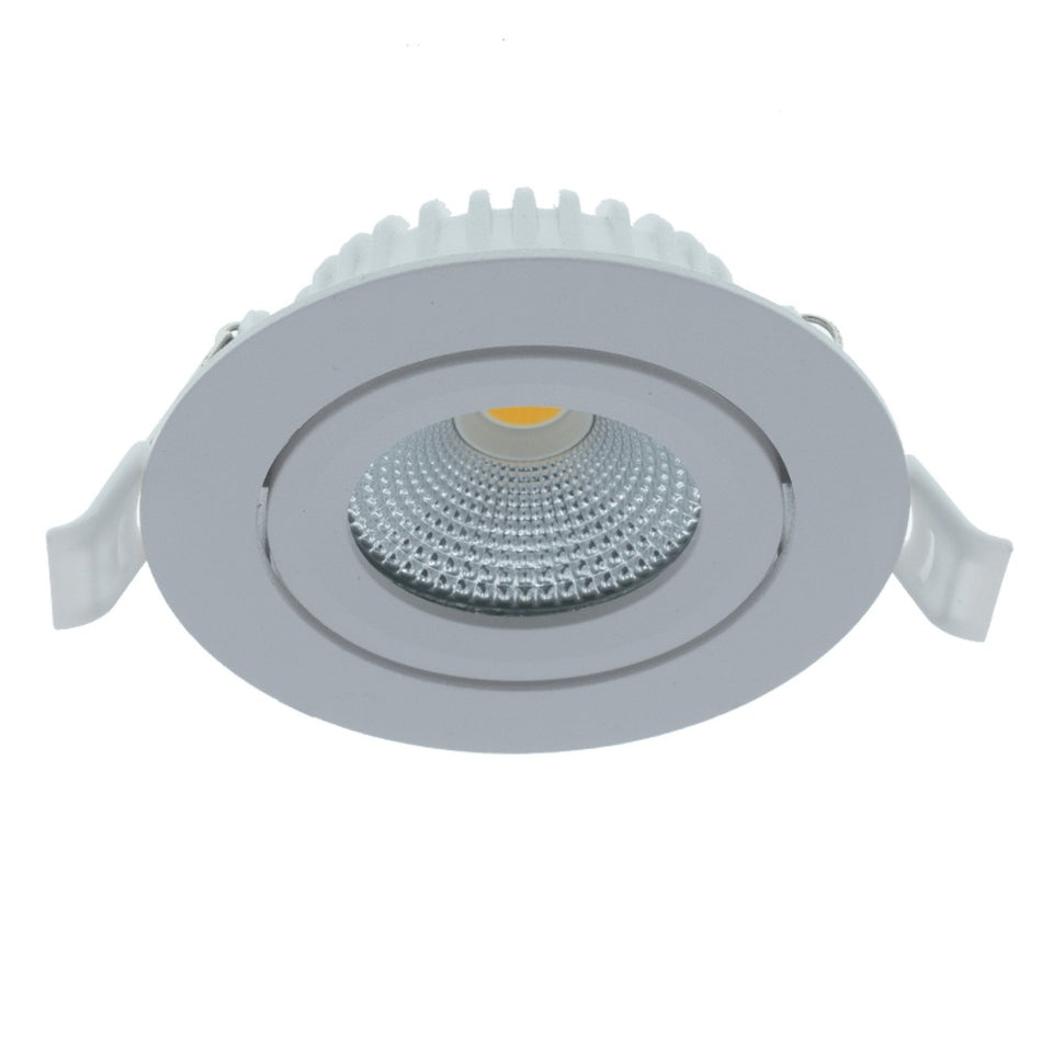 MBL Lighting Inbouwspot Luna DTW Wit Rond 5W Dimbaar Kantelbaar IP44-829827