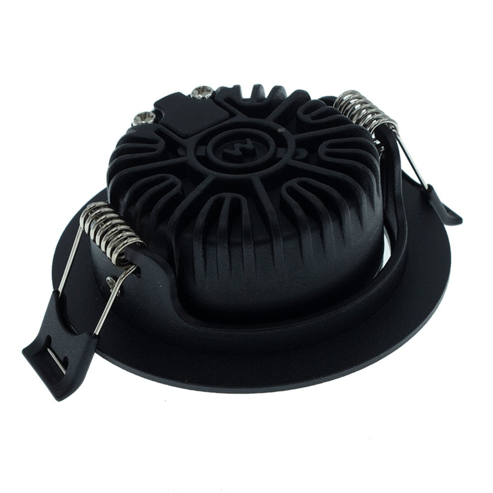 MBL Lighting Inbouwspot Luna 2700 Zwart Rond 5W Kantelbaar IP44-829828