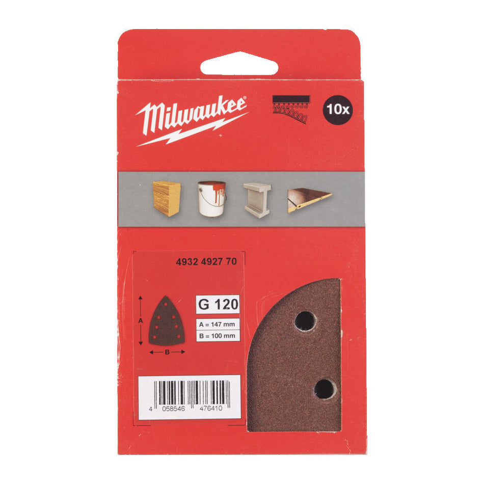 Milwaukee Schuurpapier H&L 100x147mm 10st-831935