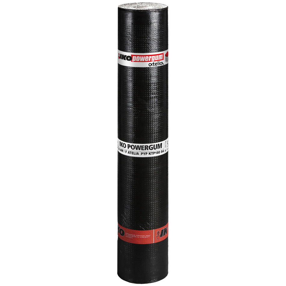 IKO Powergum Toplaag Dakbedekking 4 AW/F Atelia 5.0 Bitumen Wit 100cm 5m-839649