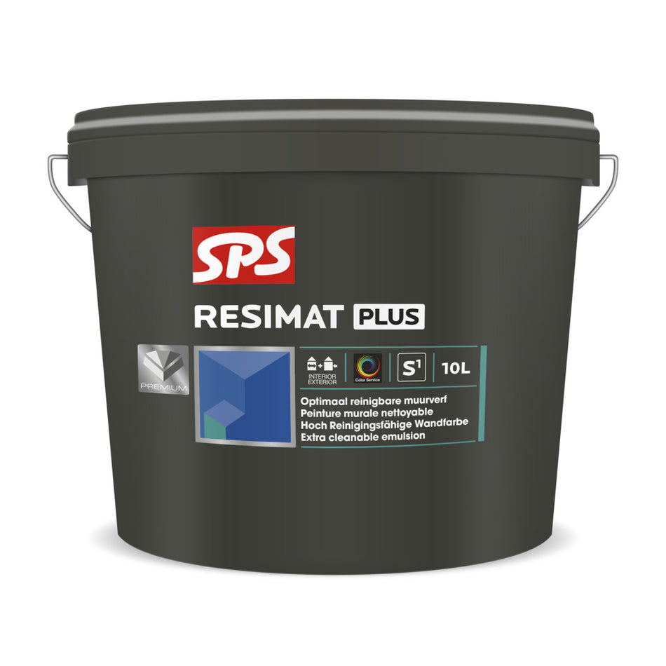 SPS Muurverf Resimat Plus Wit P 10L-839692