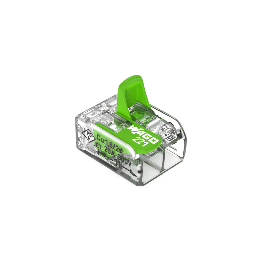 Wago Green Line Verbindingsklem Compact 221-422 2x4mm2 100st-845805