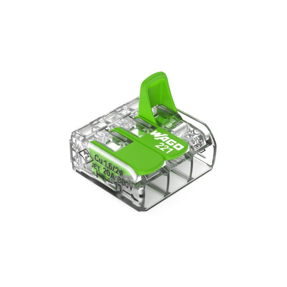 Wago Green Line Verbindingsklem Compact 221-423 3x4mm2  50st-845806