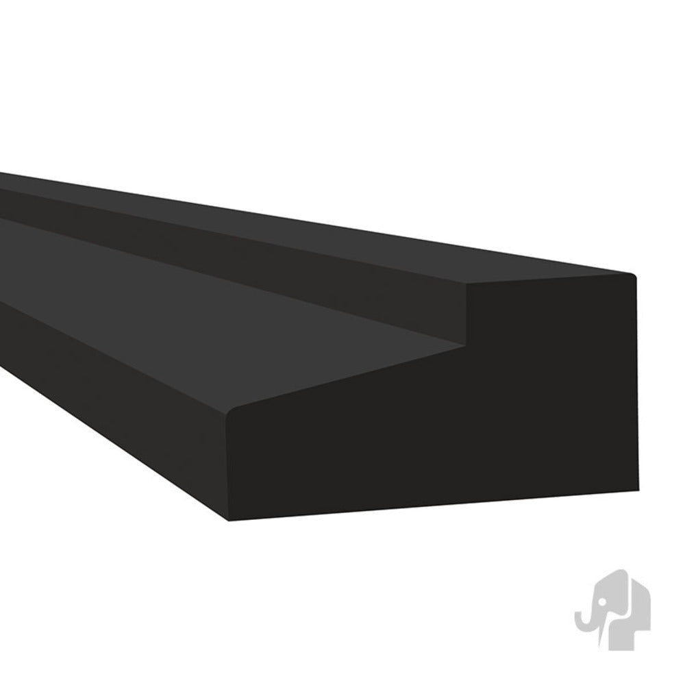 DTS Dorpel Hollodeen Zwart 66x110x1200mm-847731