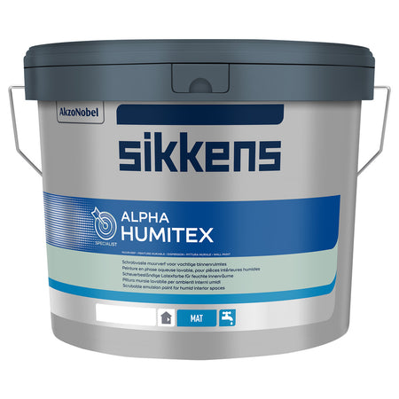 Sikkens Muurverf Alpha Humitex Wit/Base W05 5L-848589