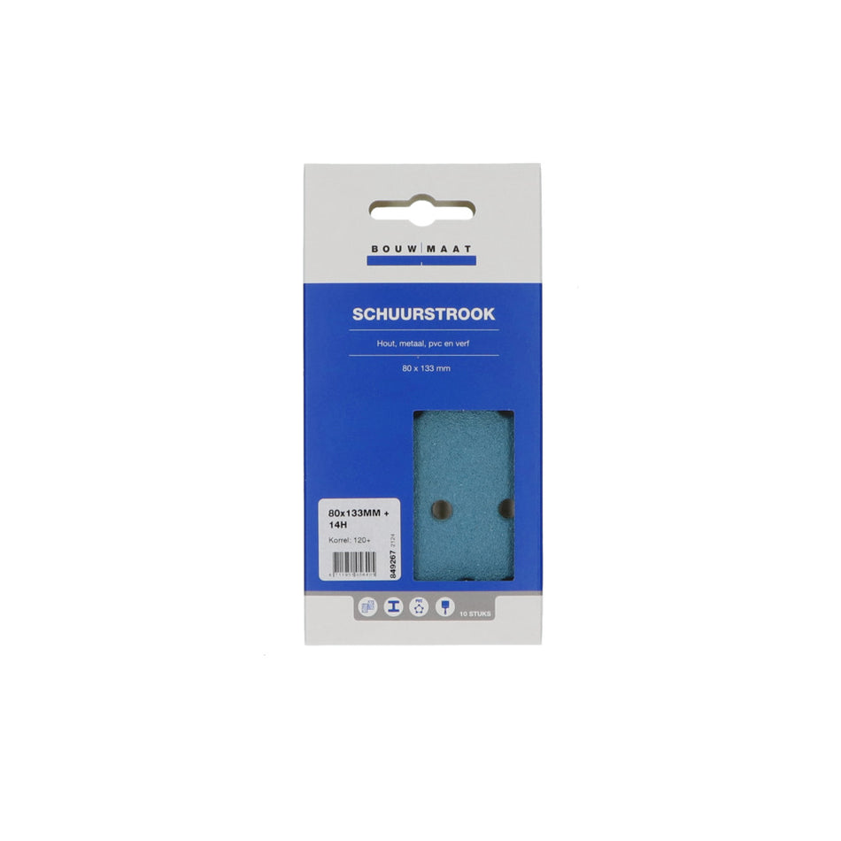 Bouwmaat Schuurstrook 14 Gaten 80x133mm-849267
