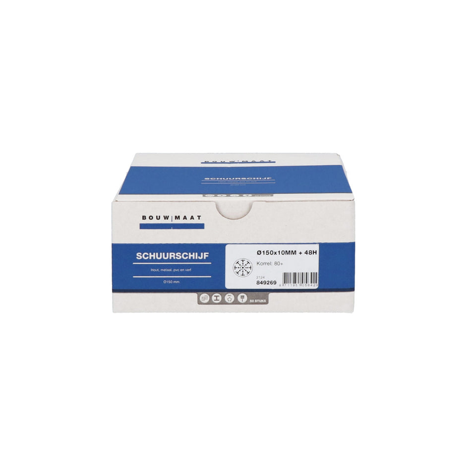 Bouwmaat Schuurschijf 49 Gaten Klittenband Ø150mm-849269