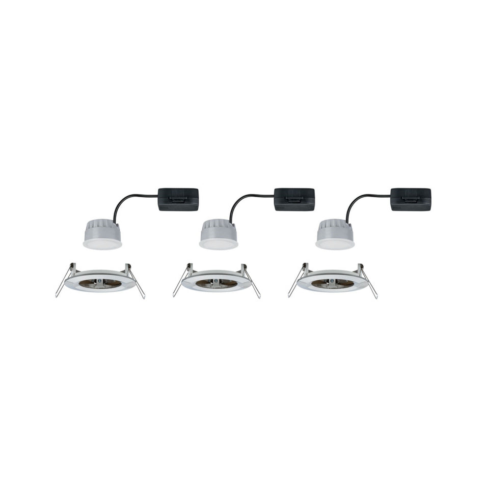 Paulmann Inbouwspot Nova Coin Rond 3-stap Dimbaar Vast 3st-855910