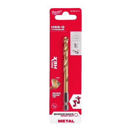 Milwaukee Shockwave Red Hex Metaalboren-856004