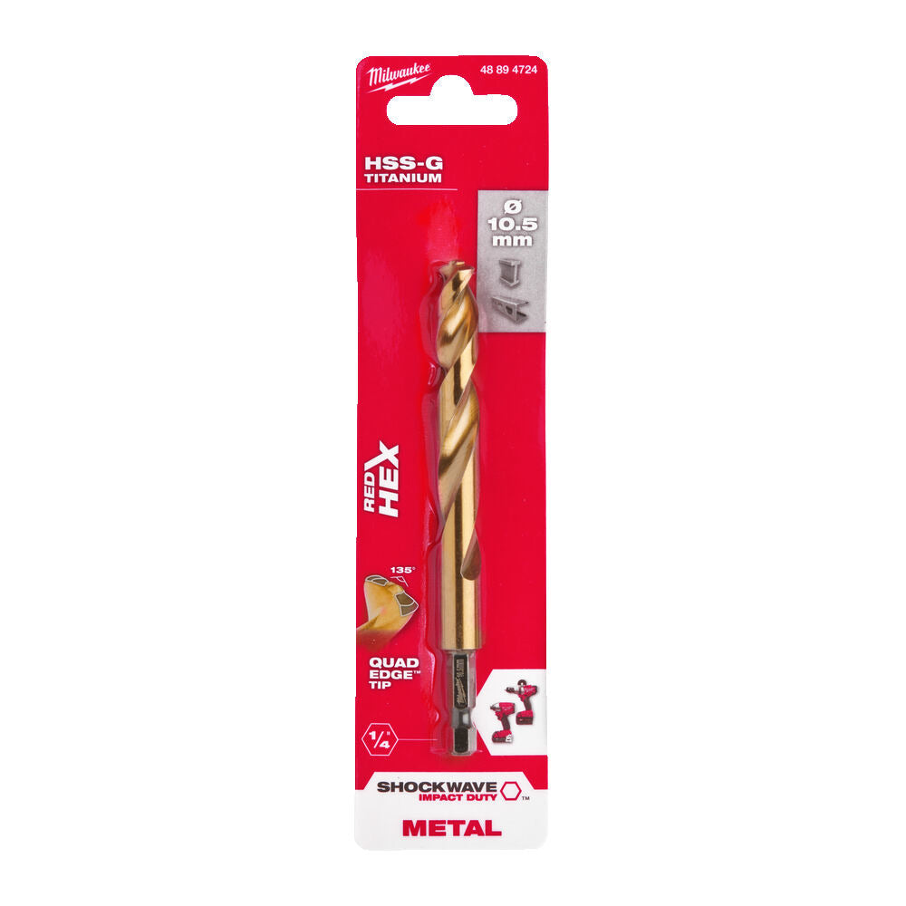 Milwaukee Shockwave Red Hex Metaalboren-856011
