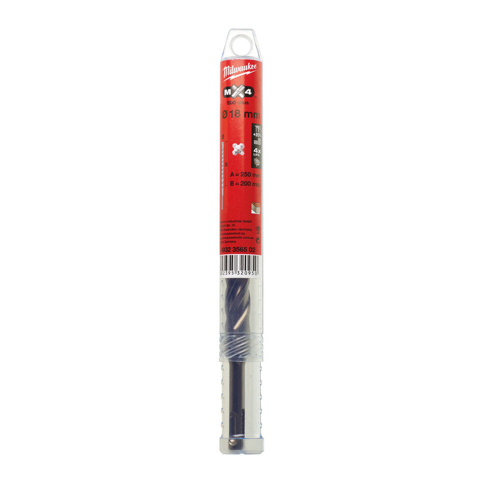 Milwaukee SDS-Plus Boren MX4 4-kanten Snijdend-856097