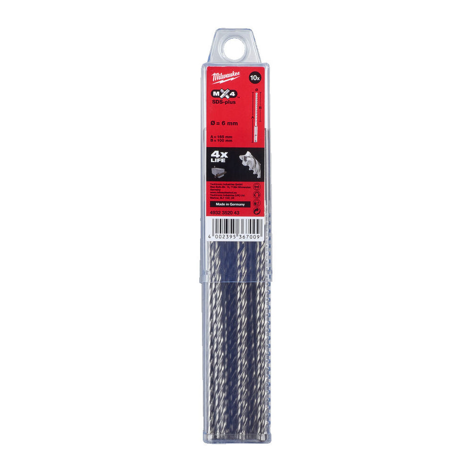 Milwaukee SDS-Plus Hamerboor RX4 160mm-857510