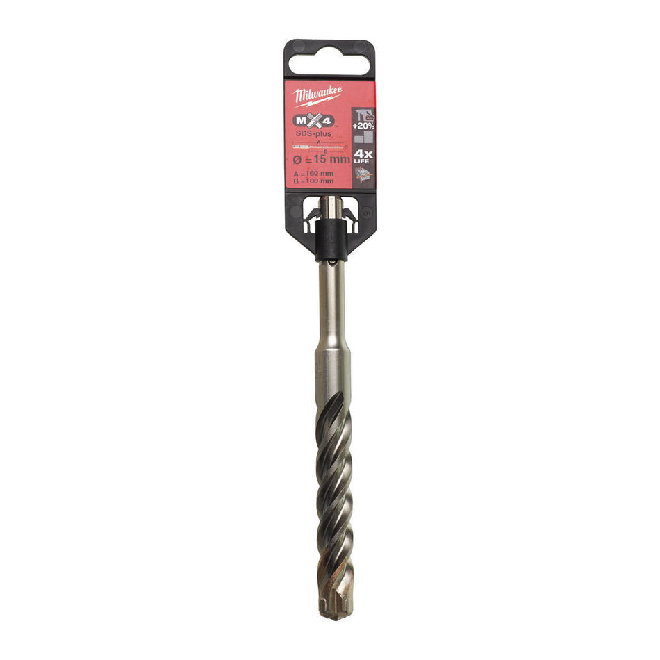 Milwaukee SDS-Plus Hamerboor RX4 160mm-857512