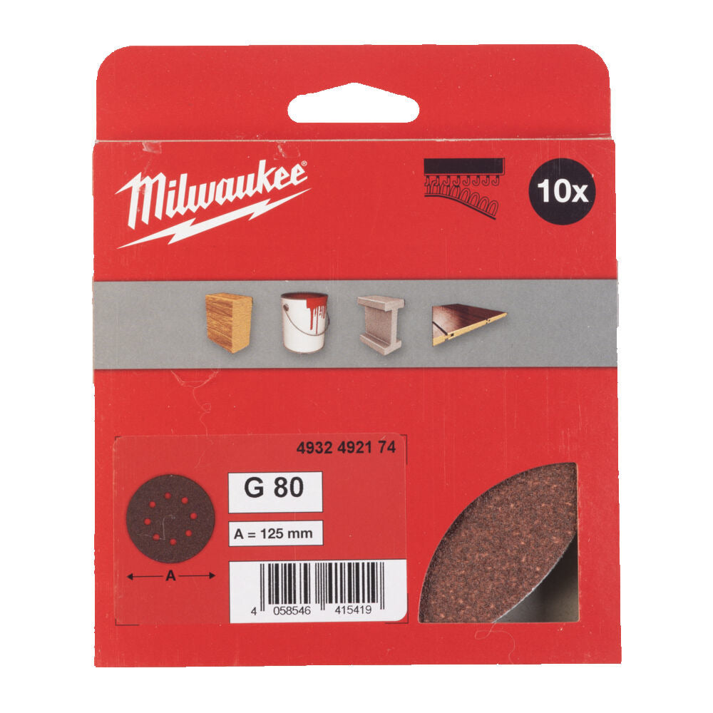 Milwaukee Schuurschijf 125mm 10st-857520