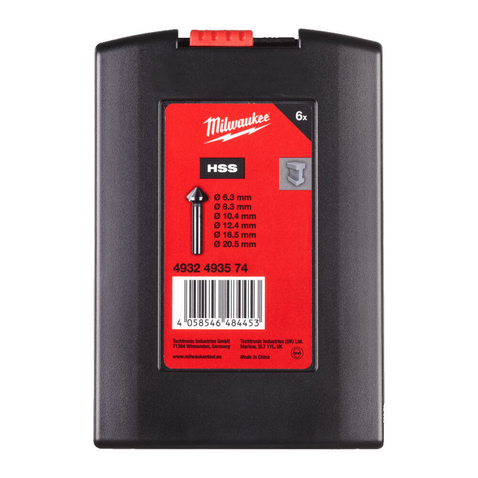 Milwaukee HSS Verzinkborenset 6st-857526