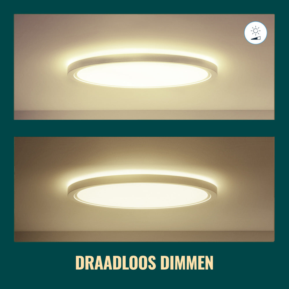 WiZ Slimme LED-Plafondlamp 17W Warmwit Licht Adria Wit-864117
