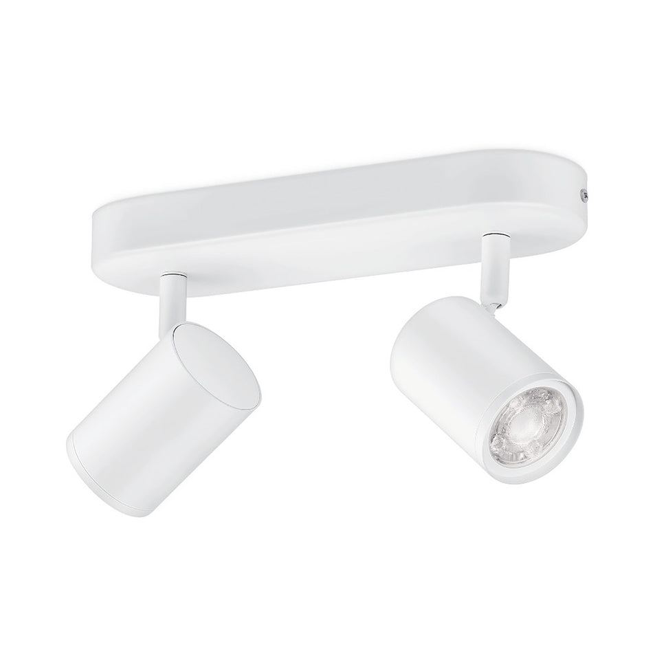 WiZ Slimme LED-Opbouwspot Draaibaar 5W Warm tot Koelwit Licht Imageo Wit 2st-864122