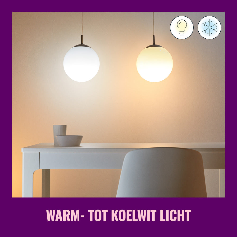 WiZ Slimme LED-Lamp E27 60W A60 Gekleurd en Wit Licht Mat 2st-864140