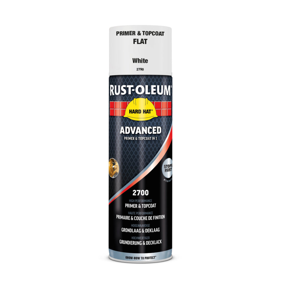 Rust-Oleum Hard Hat Advanced RAL9010 Mat Wit 500ml-864711
