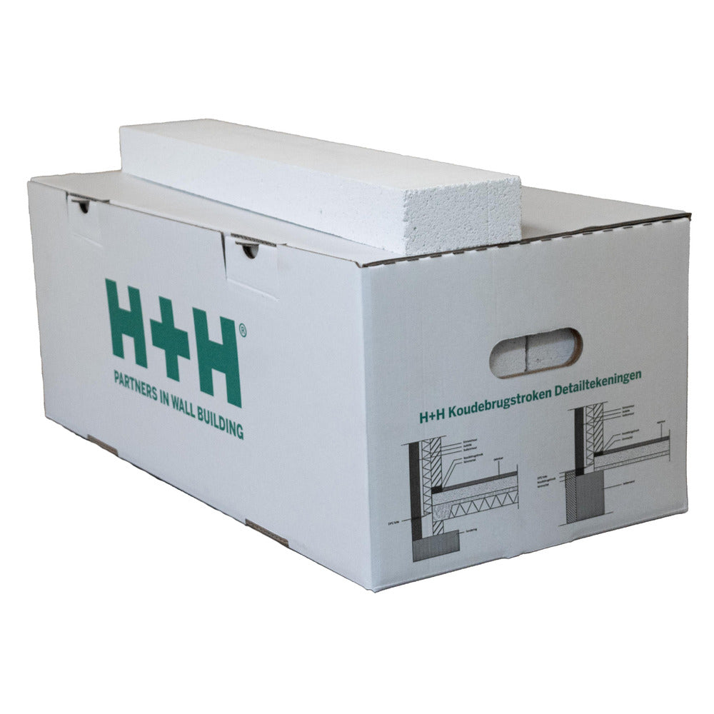 H+H Koudebrugstrook Cellenbeton Geïmpregneerd Rd0,86 600x50x100mm-864748