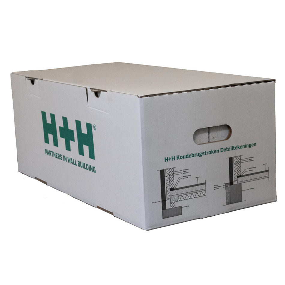 H+H Koudebrugstrook Cellenbeton Geïmpregneerd Rd0,86 600x50x100mm-864748