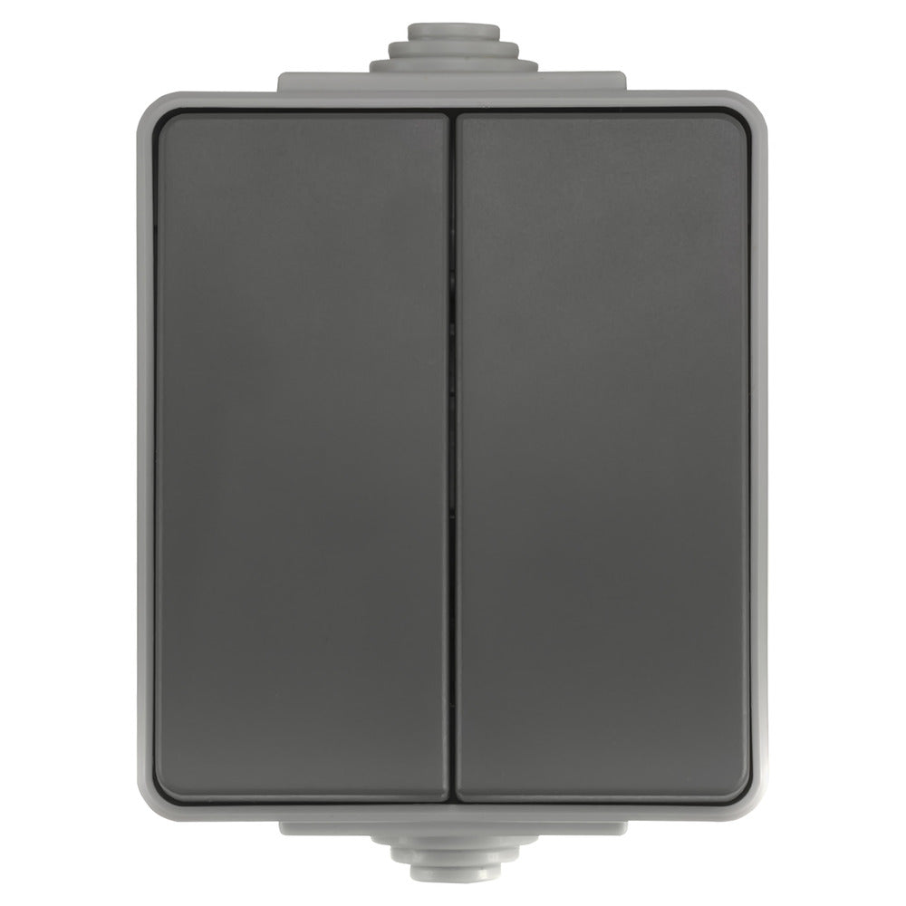 ION INDUSTRIES Spatwaterdicht Opbouw Schakelaar Serie IP54 Grijs-866021