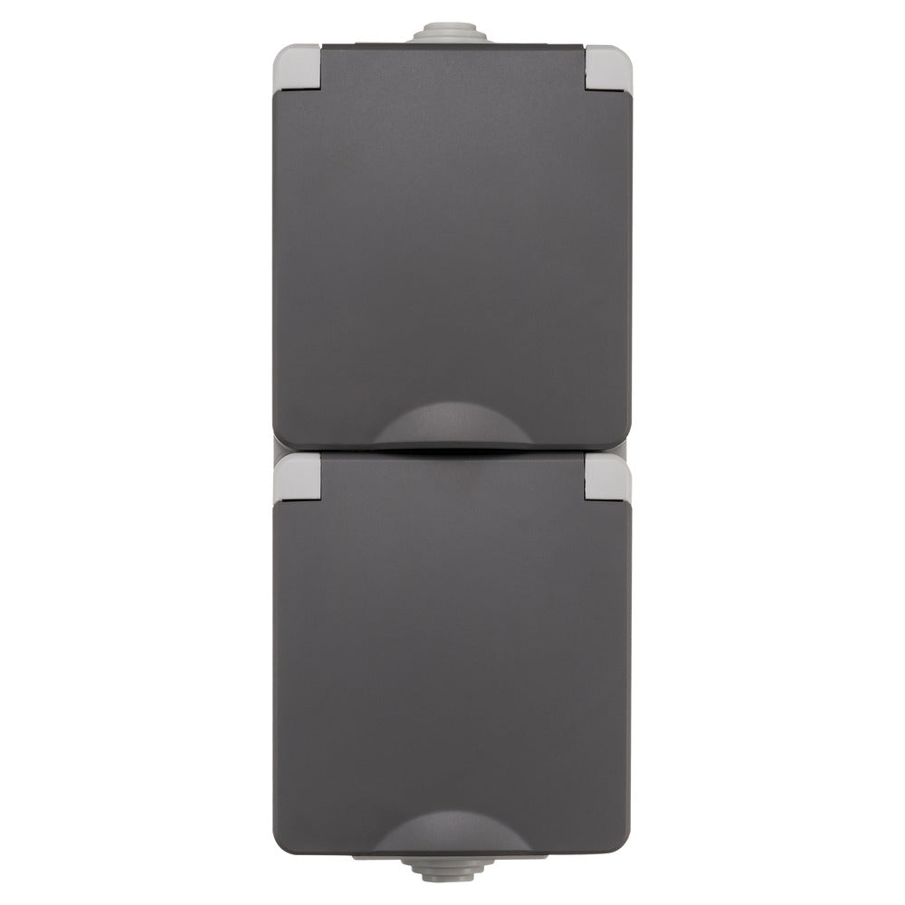 ION INDUSTRIES Spatwaterdicht Opbouw Contds 2V RA VERT IP54 Grijs-866032