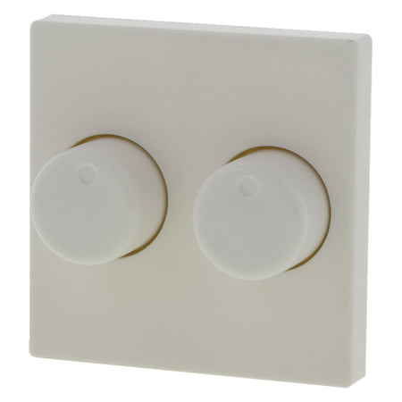 ION Centraalplaat Inbouw Knop Duo Dimmer t.b.v Jung AS500 Polarwit-866132