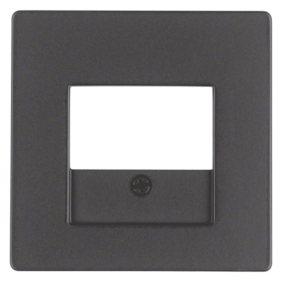 Berker Q1 Afdekplaat TAE/UAE/USB Antraciet-866143