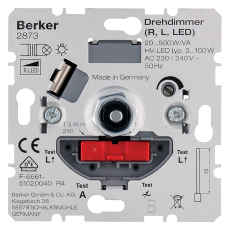 Berker S1  Inbouw Dimmer Led 3-100W 20-500W Universeel Druk/Wissel-866160
