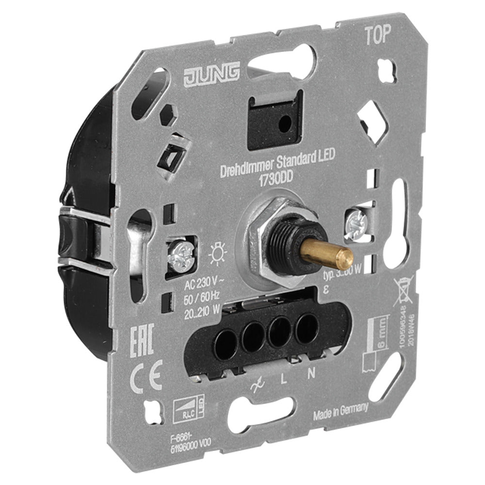Jung Inbouw Dimmer Led 3-60W/210W Druk/Uit Element-866163