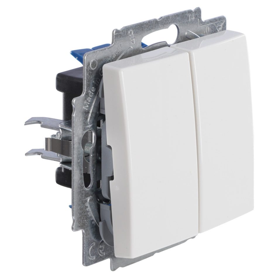 Busch-Jaeger Balance Schakelaar Inbouw Wissel/Wissel Polarwit-866174