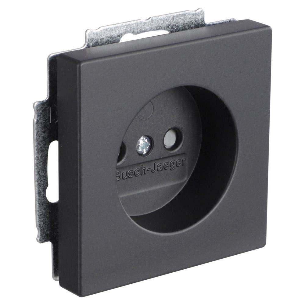 Busch-Jaeger Future Line Inbouw Contactdoos 1-Voudig Zwart-866179