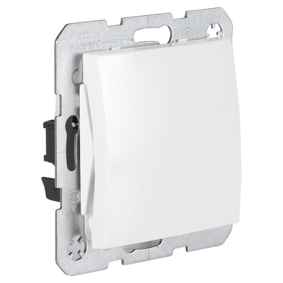 Berker S1 Inbouw Schakelaar Impuls/Maak Polarwit-866195