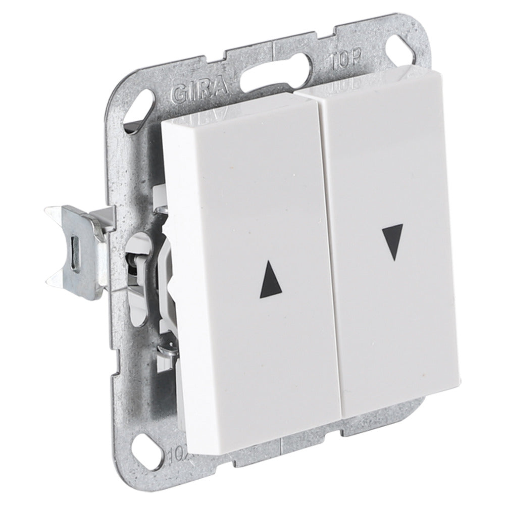 Gira System 55 Inbouw Schakelaar Jaloezie Polarwit-866204