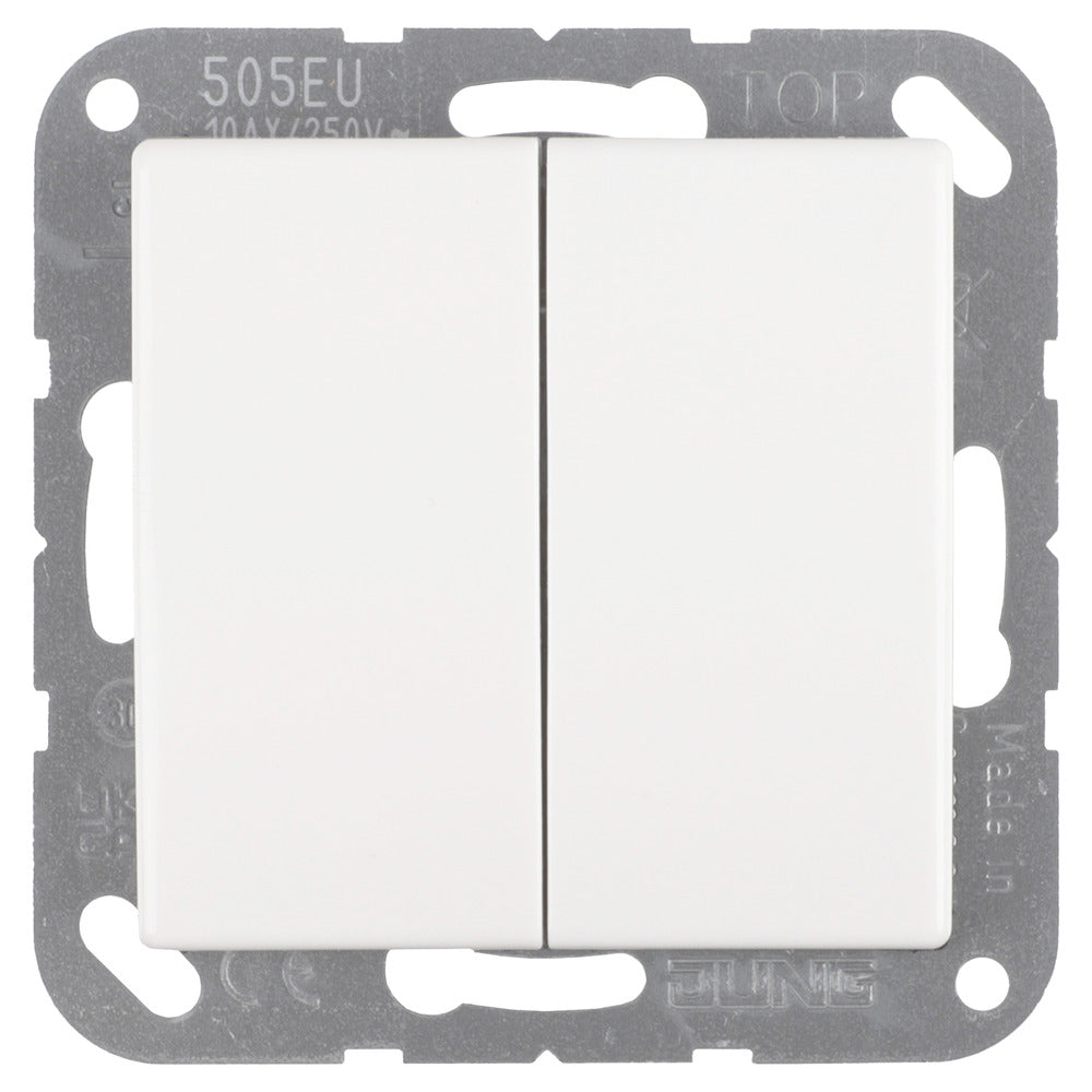 Jung AS500 Inbouw Schakelaar Serie Polarwit-866211