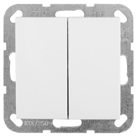 Gira System 55 Schakelaar Inbouw Serie Polarwit-866213
