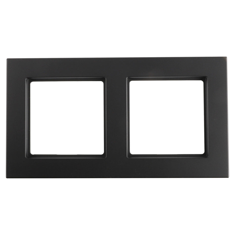Jung A550 Afdekraam 2-Voudig Mat Zwart-866240