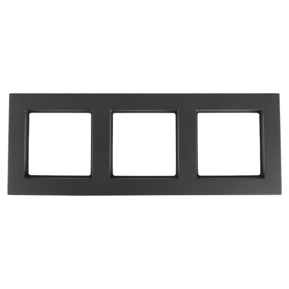 Jung A550 Afdekraam 3-Voudig Mat Zwart-866241
