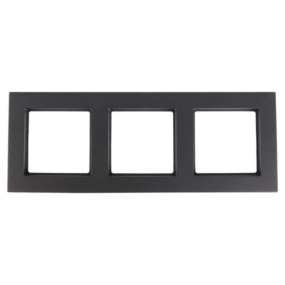 Jung A550 Afdekraam 3-Voudig Mat Zwart-866241