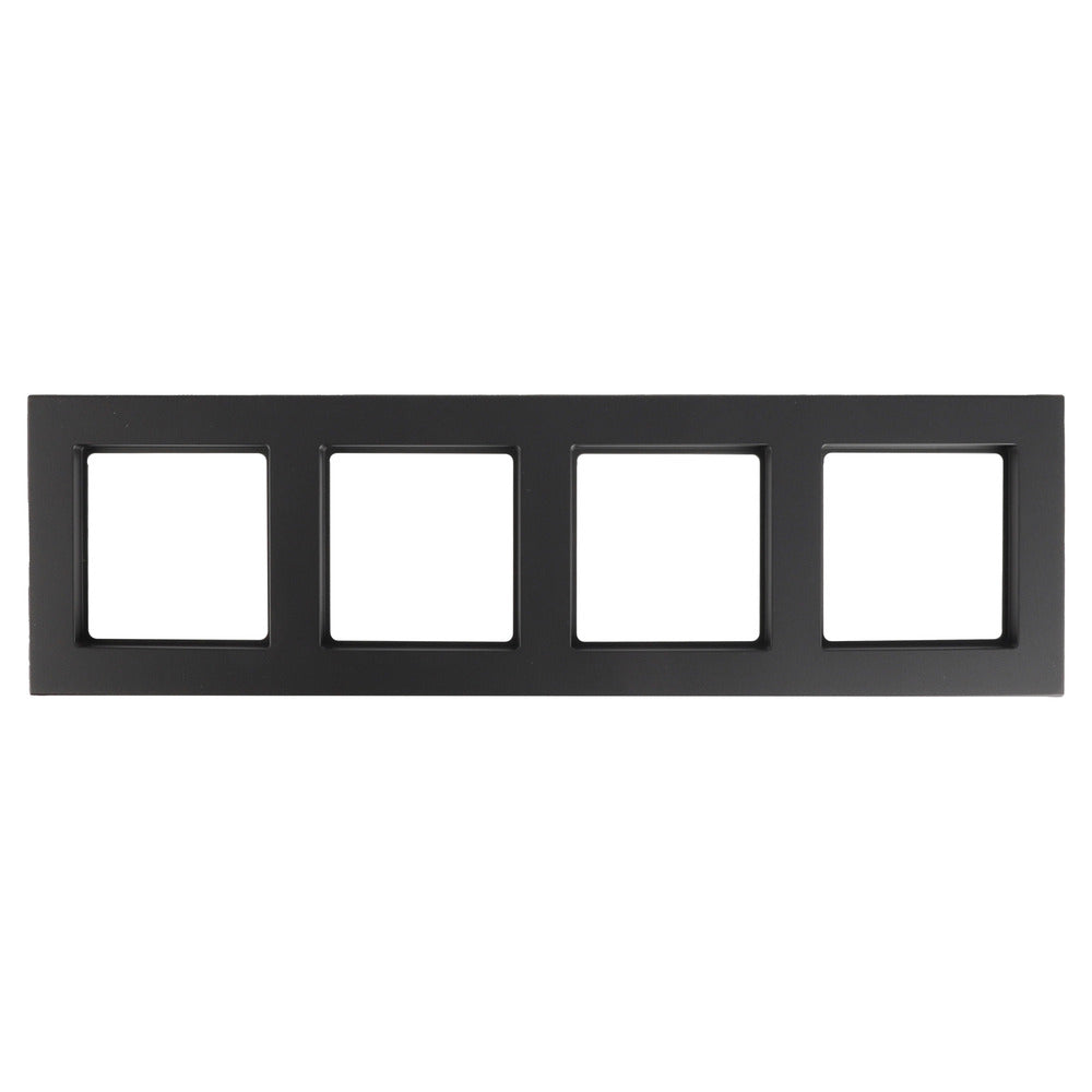 Jung A550 Afdekraam 4-Voudig Mat Zwart-866242