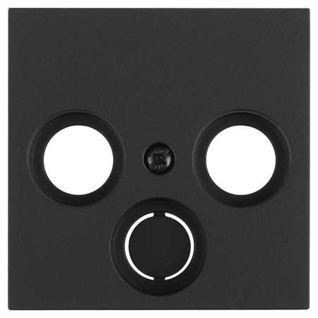 Gira E2 Centraalplaat Radio/TV/Satelliet Zwart-866258