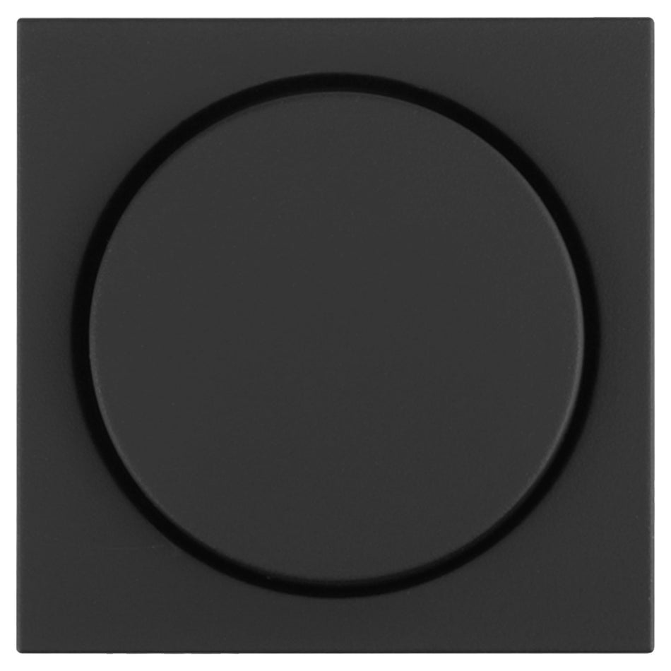 Gira E2 Centraalplaat Knop Dimmer Zwart-866259