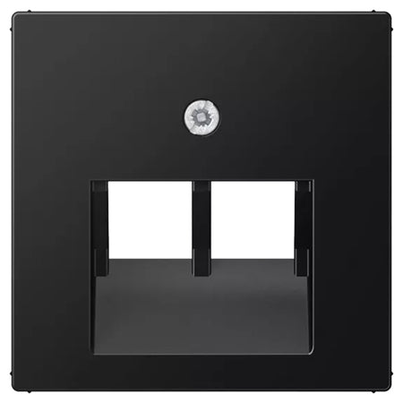 Jung A550 Centraalplaat Telefoon/Data 2x8-Polig Mat Zwart-866266
