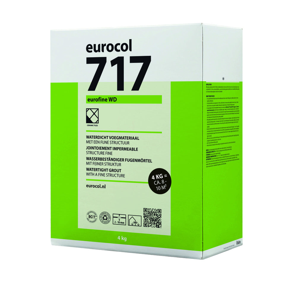 Eurocol 717 Eurofine WD Voegmortel Manhattan Grijs Waterdicht 4kg-866360