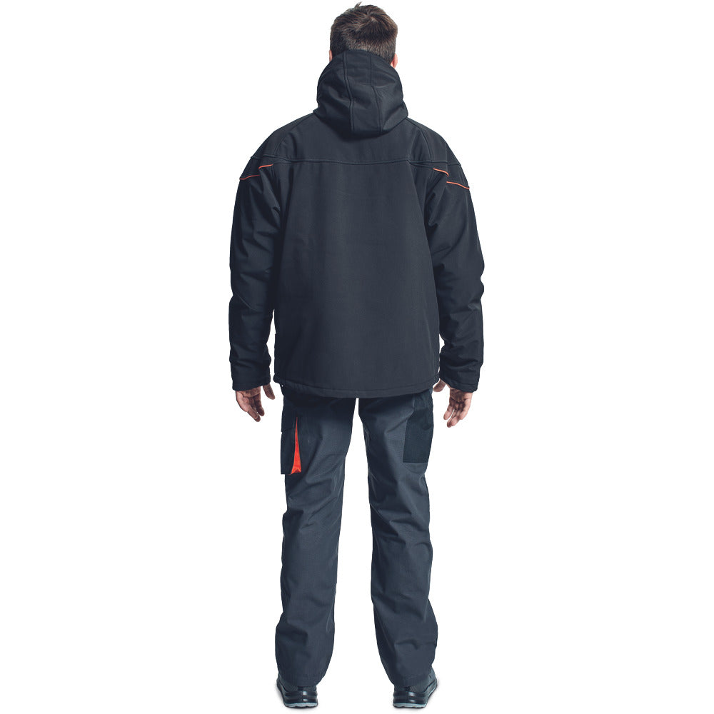 Cerva Softshell Jas Emerton Winter Zwart Maat L-868028