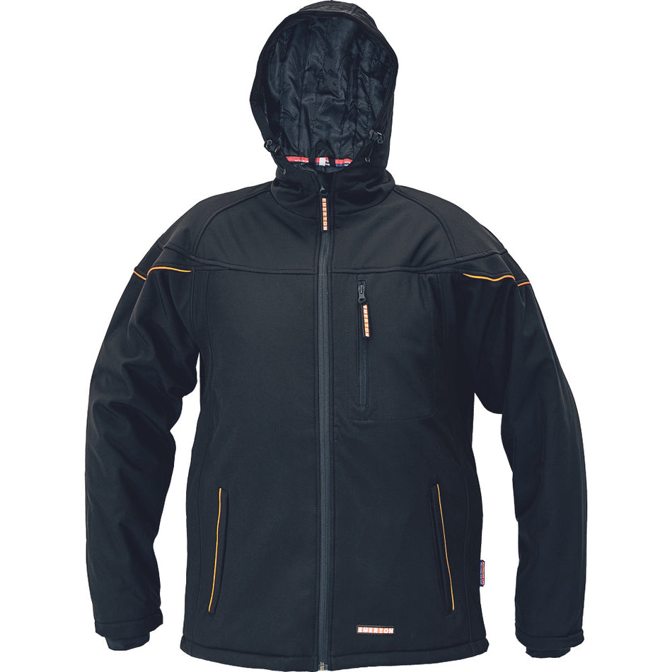 Cerva Softshell Jas Emerton Winter Zwart Maat XL-868029
